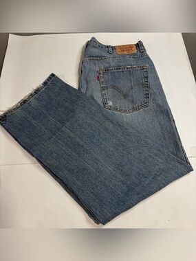 Levi's 569 Men Loose Straight Fit Jeans Sz 38x30 Medium Wash Denim
